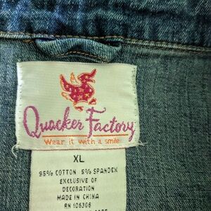 Quacker Factory Blue Jean Jacket Classic Style